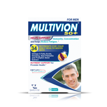 Multivion 50+ For Men 30 Softgels